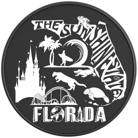 FLORIDA COMPILATION BLACK CARBON FIBER TIRE COVER