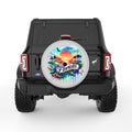 FLORIDA SILVER CARBON FIBER TIRE COVER