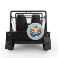 FLORIDA SILVER CARBON FIBER TIRE COVER FOR MOKE