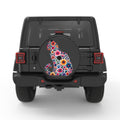 FLOWER CAT BLACK CARBON FIBER TIRE COVER