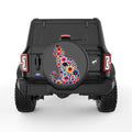 FLOWER CAT BLACK CARBON FIBER TIRE COVER