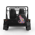 FLOWER CAT BLACK CARBON FIBER TIRE COVER FOR MOKE