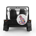 FLOWER CAT WHITE TIRE COVER FOR MOKE