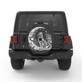 FLOWER MOON CAT BLACK CARBON FIBER TIRE COVER