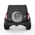 FLOWER MOON CAT BLACK CARBON FIBER TIRE COVER