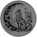 FLOWER MOON CAT SILVER CARBON FIBER TIRE COVER