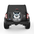 FLUFF YOU CAT BLACK CARBON FIBER TIRE COVER
