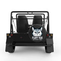 FLUFF YOU CAT BLACK CARBON FIBER TIRE COVER FOR MOKE