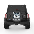 FLUFF YOU CAT BLACK TIRE COVER