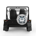 FLUFF YOU CAT SILVER CARBON FIBER TIRE COVER FOR MOKE