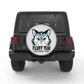 FLUFF YOU CAT BLACK TIRE COVER