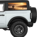 FOGGY HILLS LANDSCAPE QUARTER WINDOW DECAL FITS 2021+ FORD BRONCO 2 DOOR HARD TOP