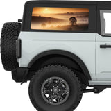 FOGGY HILLS LANDSCAPE QUARTER WINDOW DECAL FITS 2021+ FORD BRONCO 2 DOOR HARD TOP