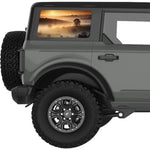 FOGGY HILLS LANDSCAPE QUARTER WINDOW DECAL FITS 2021+ FORD BRONCO 4 DOOR HARD TOP