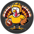 FOOTBALL TURKEY PEARL  WHITE CARBON FIBER TIRE COVER