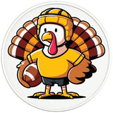 FOOTBALL TURKEY PEARL  WHITE CARBON FIBER TIRE COVER