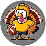 FOOTBALL TURKEY SILVER CARBON FIBER TIRE COVER