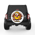 FOOTBALL TURKEY WHITE TIRE COVER