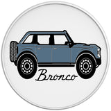 FORD BRONCO AREA 51 WHITE TIRE COVER