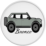 FORD BRONCO CACTUS GRAY WHITE TIRE COVER