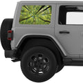 FOREST CANOPY QUARTER WINDOW DECAL FITS 2011-2018 JEEP WRANGLER 4 DOOR HARD TOP JKU