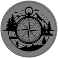 FOREST COMPASS SILVER CARBON FIBER TIRE COVER