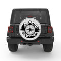 FOREST COMPASS SILVER CARBON FIBER TIRE COVER