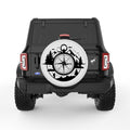 FOREST COMPASS PEARL  WHITE CARBON FIBER TIRE COVER