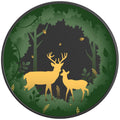 FOREST DEERS PEARL  WHITE CARBON FIBER TIRE COVER