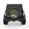 FOREST DEERS BLACK CARBON FIBER TIRE COVER