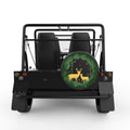 FOREST DEERS BLACK CARBON FIBER TIRE COVER FOR MOKE