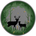 FOREST DEERS SILVER CARBON FIBER TIRE COVER