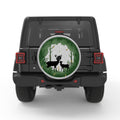 FOREST DEERS WHITE TIRE COVER