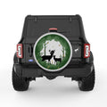 FOREST DEERS SILVER CARBON FIBER TIRE COVER