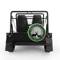 FOREST DEERS SILVER CARBON FIBER TIRE COVER FOR MOKE
