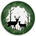 FOREST DEERS WHITE TIRE COVER
