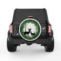 FOREST DEERS PEARL  WHITE CARBON FIBER TIRE COVER
