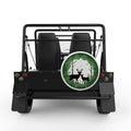FOREST DEERS WHITE CARBON FIBER TIRE COVER FOR MOKE