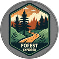 FOREST EXPLORER SILVER CARBON FIBER TIRE COVER