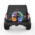 FOUR SEASON TREE SILVER CARBON FIBER TIRE COVER