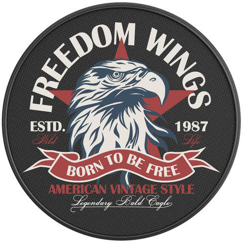 FREEDOM WINGS PEARL  WHITE CARBON FIBER TIRE COVER
