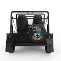FUELED BY JESUS AND COFFEE BLACK CARBON FIBER TIRE COVER FOR MOKE