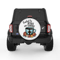 FUELED BY JESUS AND COFFEE WHITE TIRE COVER