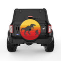 FUNNY BIGFOOT WITH TREX BLACK TIRE COVER