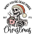 FUNNY CHRISTMAS SKELETON