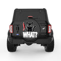 FUNNY CREEPY CAT BLACK TIRE COVER