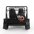 FUNNY EAT PIZZA TURKEY BLACK TIRE COVER FOR MOKE