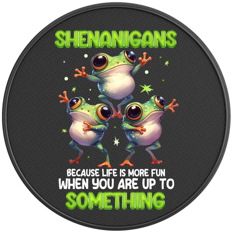 FUNNY FROGS SHENANIGANS PEARL  WHITE CARBON FIBER TIRE COVER
