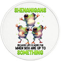 FUNNY FROGS SHENANIGANS BLACK TIRE COVER