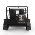 FUNNY IM FINE SKELETON BLACK CARBON FIBER TIRE COVER FOR MOKE